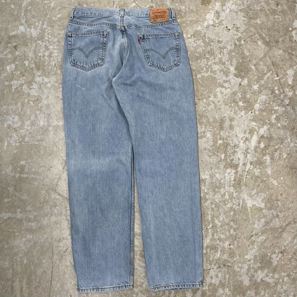 Levis Jeans Mens 34x33 Blue Pants 550 Baggy Relaxed Loose Y2K Denim Tag 36x34 C9
